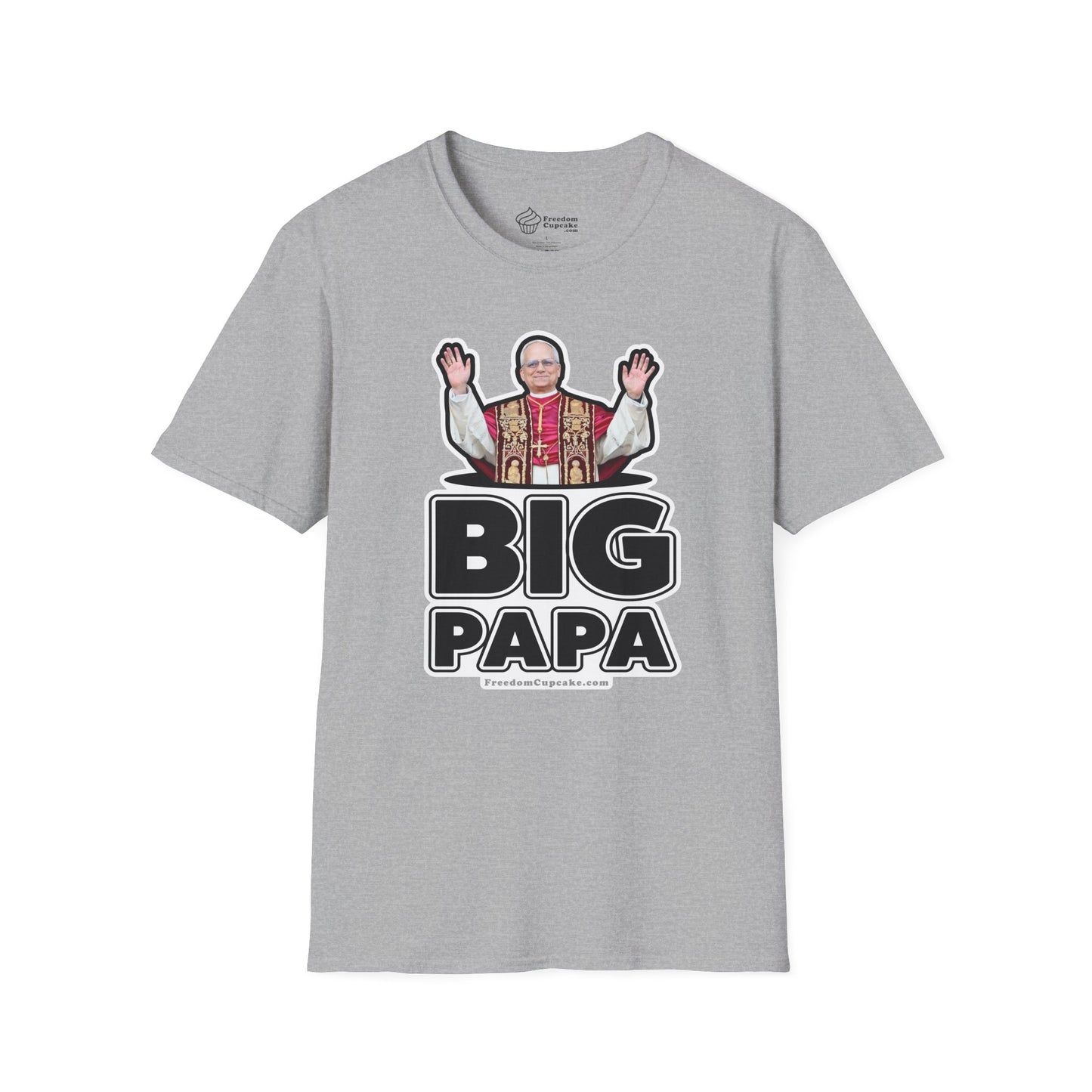 Big Papa T-Shirt American Pope Leo XIV, Father's Day Gift, Family Reunion Shirt, Patriotic Tee, Cool Dad Top