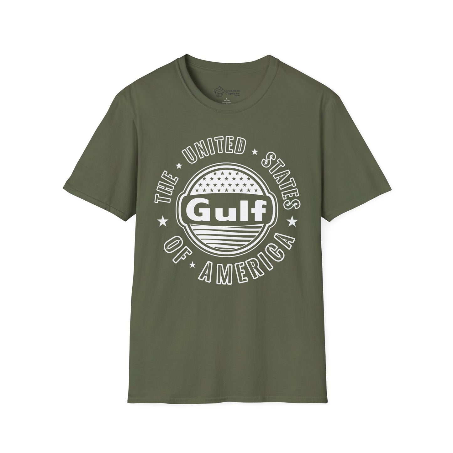 Gulf of America Unisex Softstyle T-Shirt - fresh new change, ocean lover gift, beach vibes tee, coastal vacation shirt, summer holiday top,