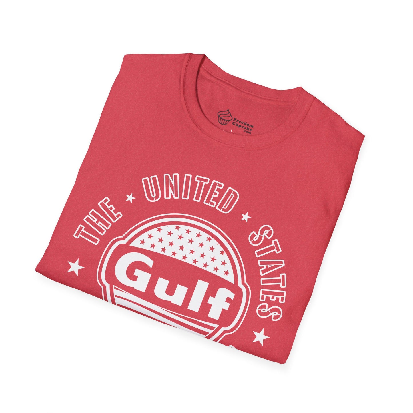 Gulf of America Unisex Softstyle T-Shirt - fresh new change, ocean lover gift, beach vibes tee, coastal vacation shirt, summer holiday top,