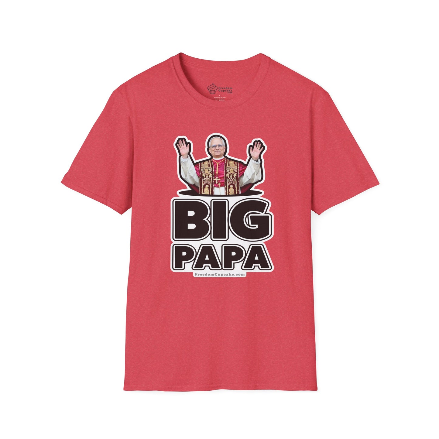 Big Papa T-Shirt American Pope Leo XIV, Father's Day Gift, Family Reunion Shirt, Patriotic Tee, Cool Dad Top
