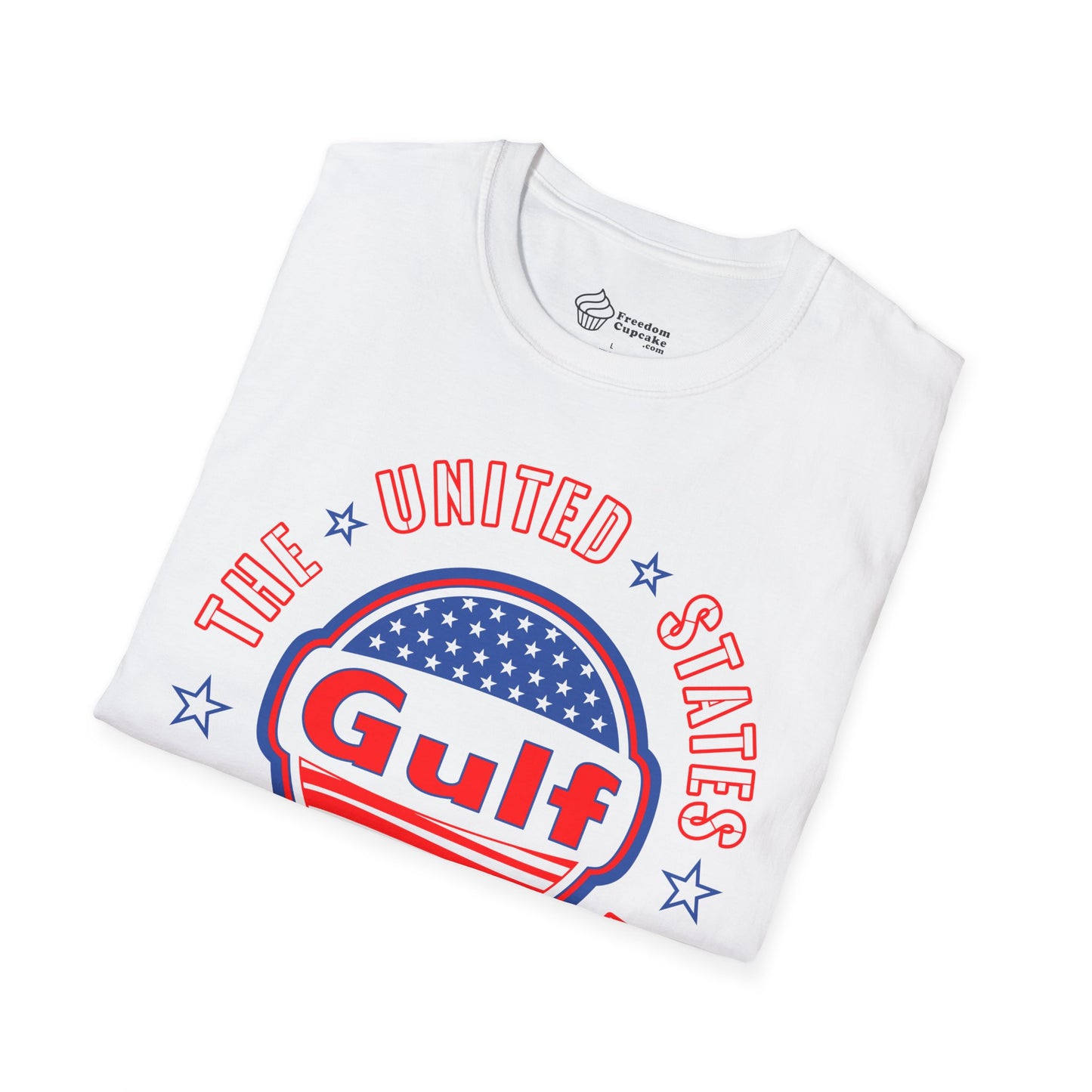 Gulf of America Unisex Softstyle T-Shirt - fresh new change, ocean lover gift, beach vibes tee, coastal vacation shirt, summer holiday top,