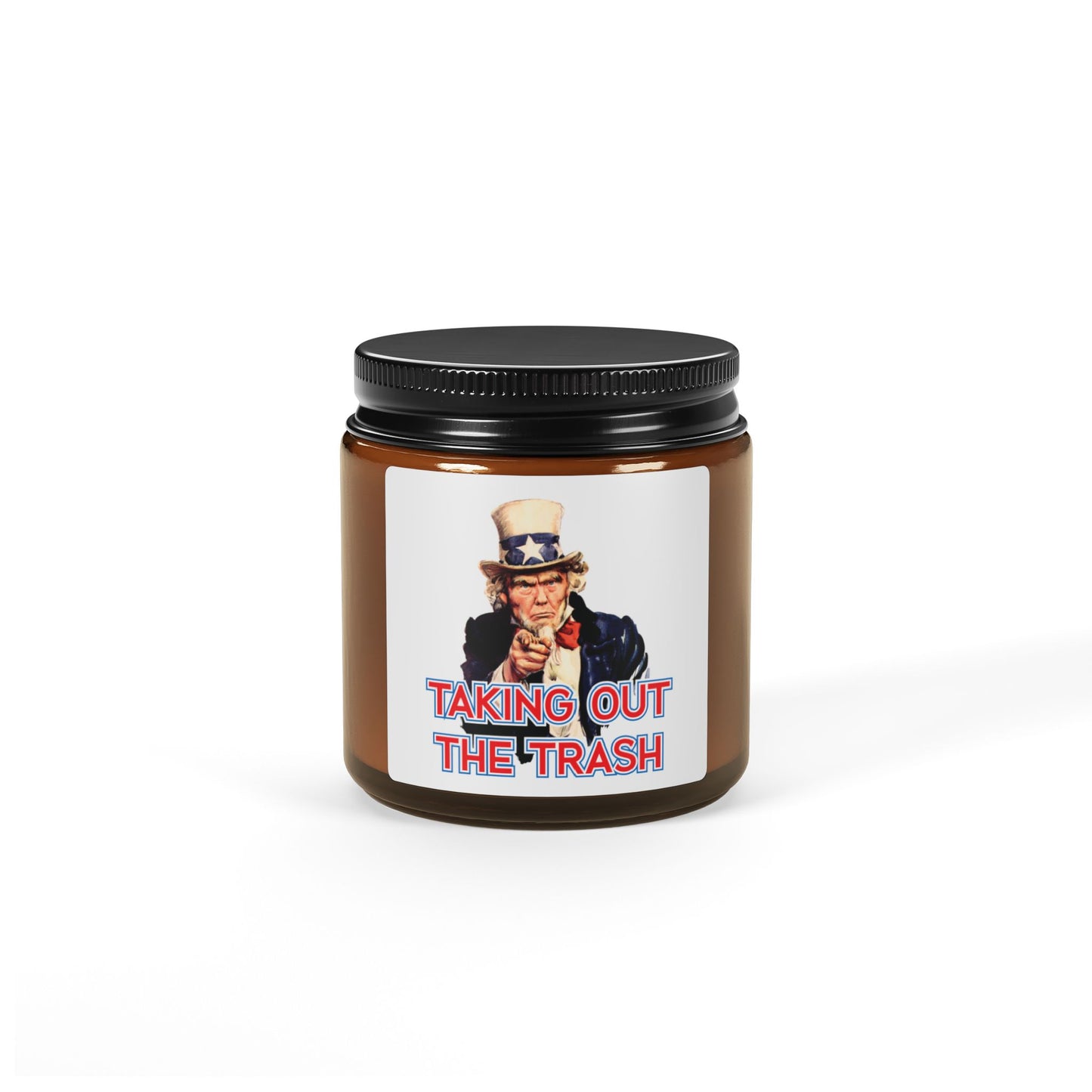 Uncle Don - Taking Out The Trash - Scented Soy Candle (Multi-Size, Amber Jar)