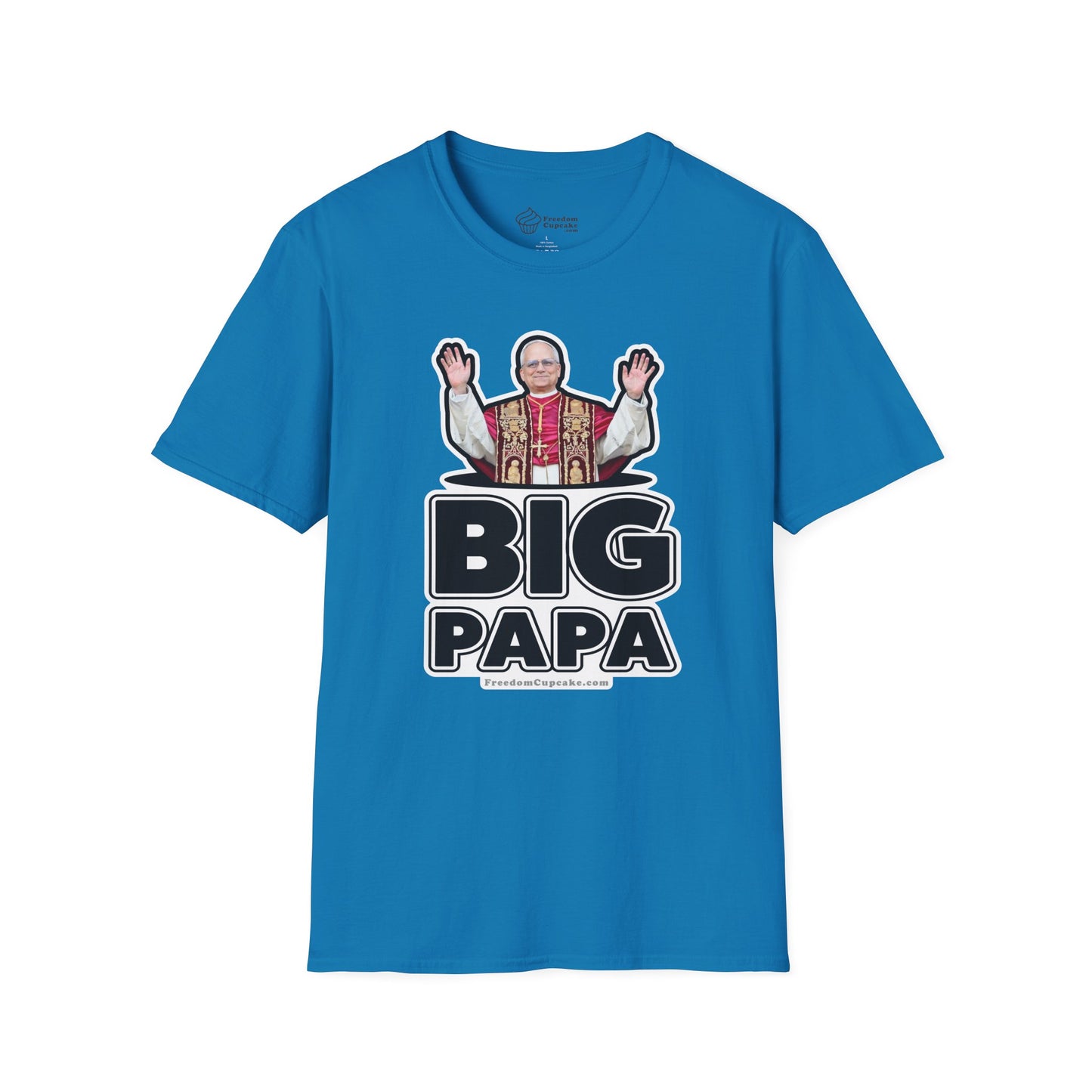 Big Papa T-Shirt American Pope Leo XIV, Father's Day Gift, Family Reunion Shirt, Patriotic Tee, Cool Dad Top