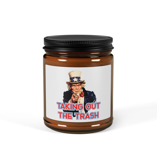 Uncle Don - Taking Out The Trash - Scented Soy Candle (Multi-Size, Amber Jar)