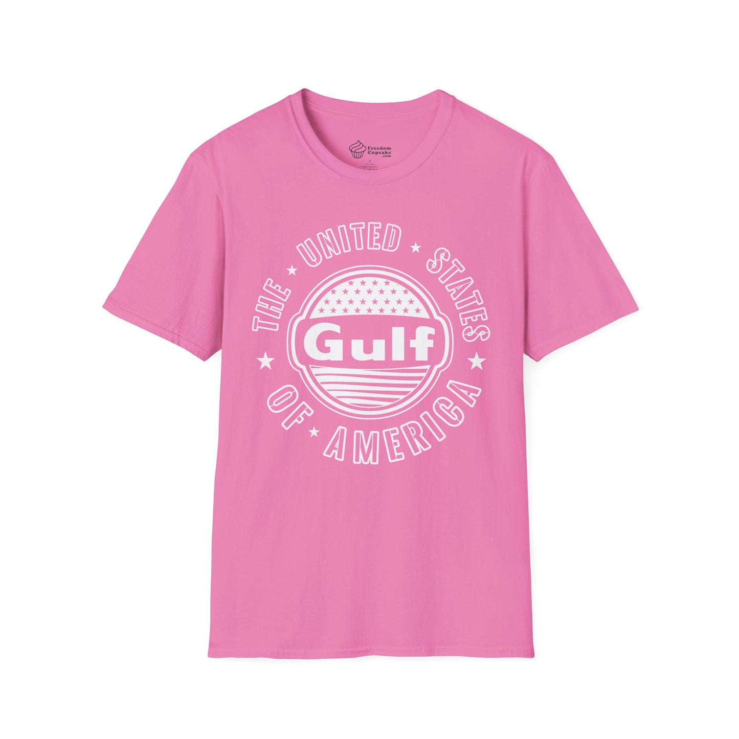 Gulf of America Unisex Softstyle T-Shirt - fresh new change, ocean lover gift, beach vibes tee, coastal vacation shirt, summer holiday top,