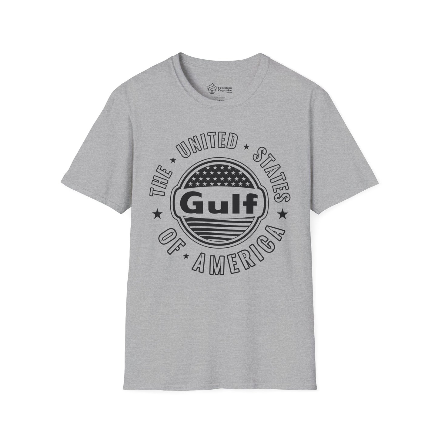 Gulf of America Unisex Softstyle T-Shirt - fresh new change, ocean lover gift, beach vibes tee, coastal vacation shirt, summer holiday top,