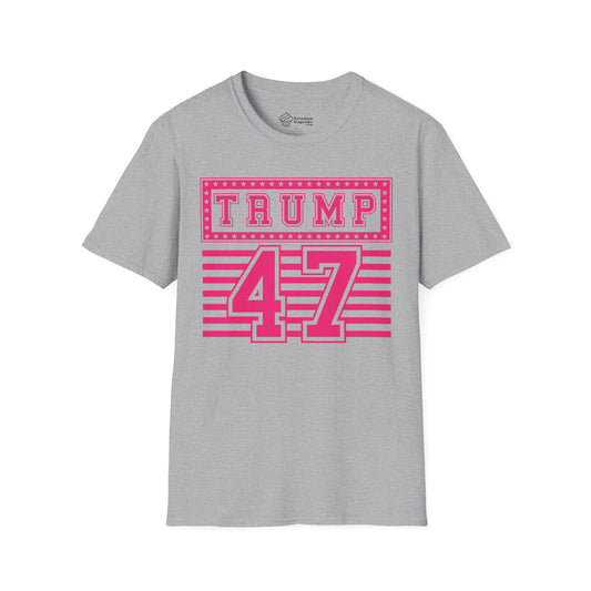 Trump Super 47 - PINK - Unisex Softstyle T-Shirt