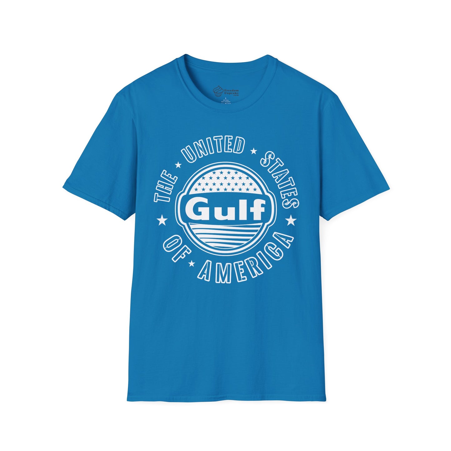 Gulf of America Unisex Softstyle T-Shirt - fresh new change, ocean lover gift, beach vibes tee, coastal vacation shirt, summer holiday top,