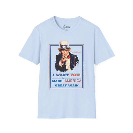 Uncle Don - I WANT YOU to Make America Great Again - Unisex Softstyle T-Shirt