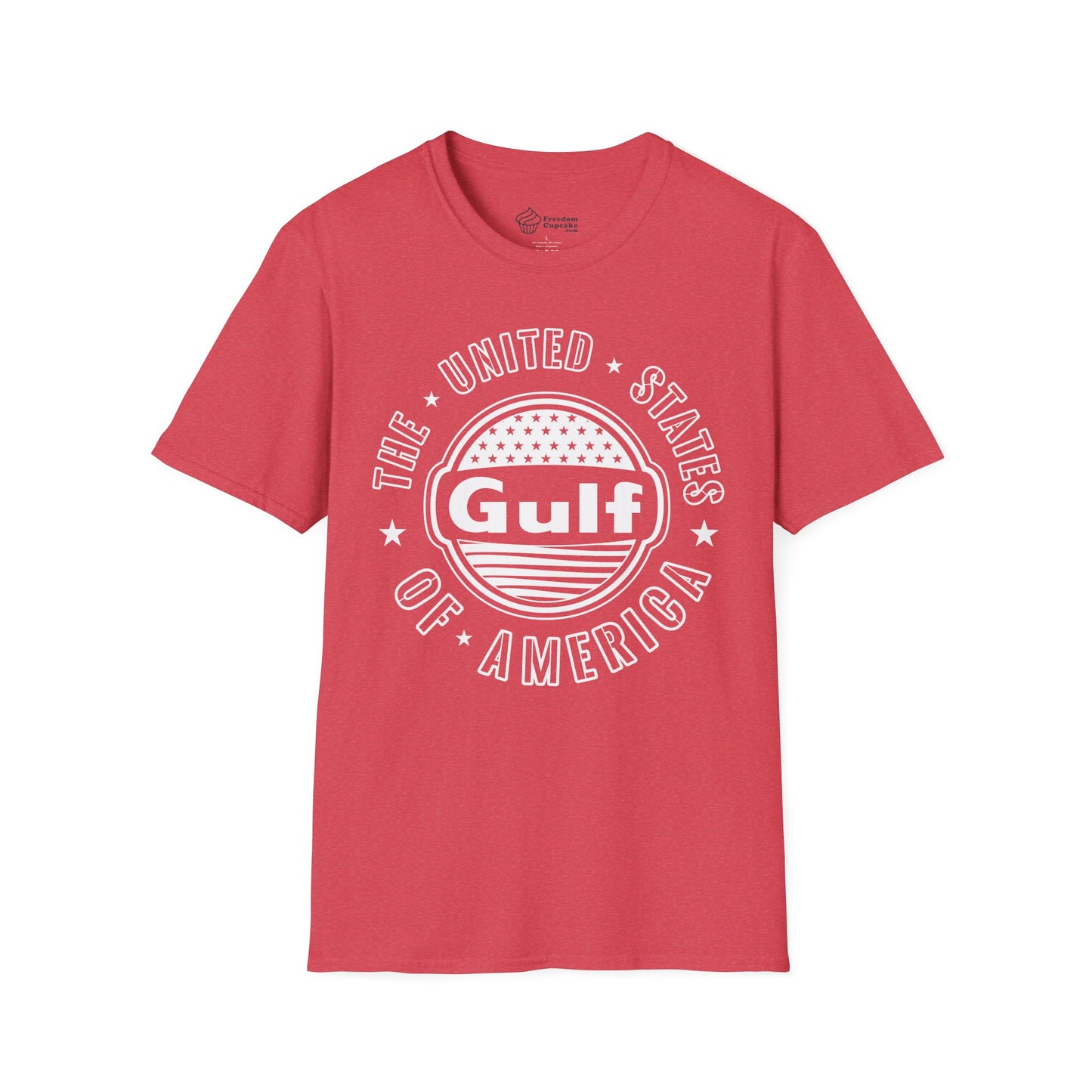 Gulf of America Unisex Softstyle T-Shirt - fresh new change, ocean lover gift, beach vibes tee, coastal vacation shirt, summer holiday top,