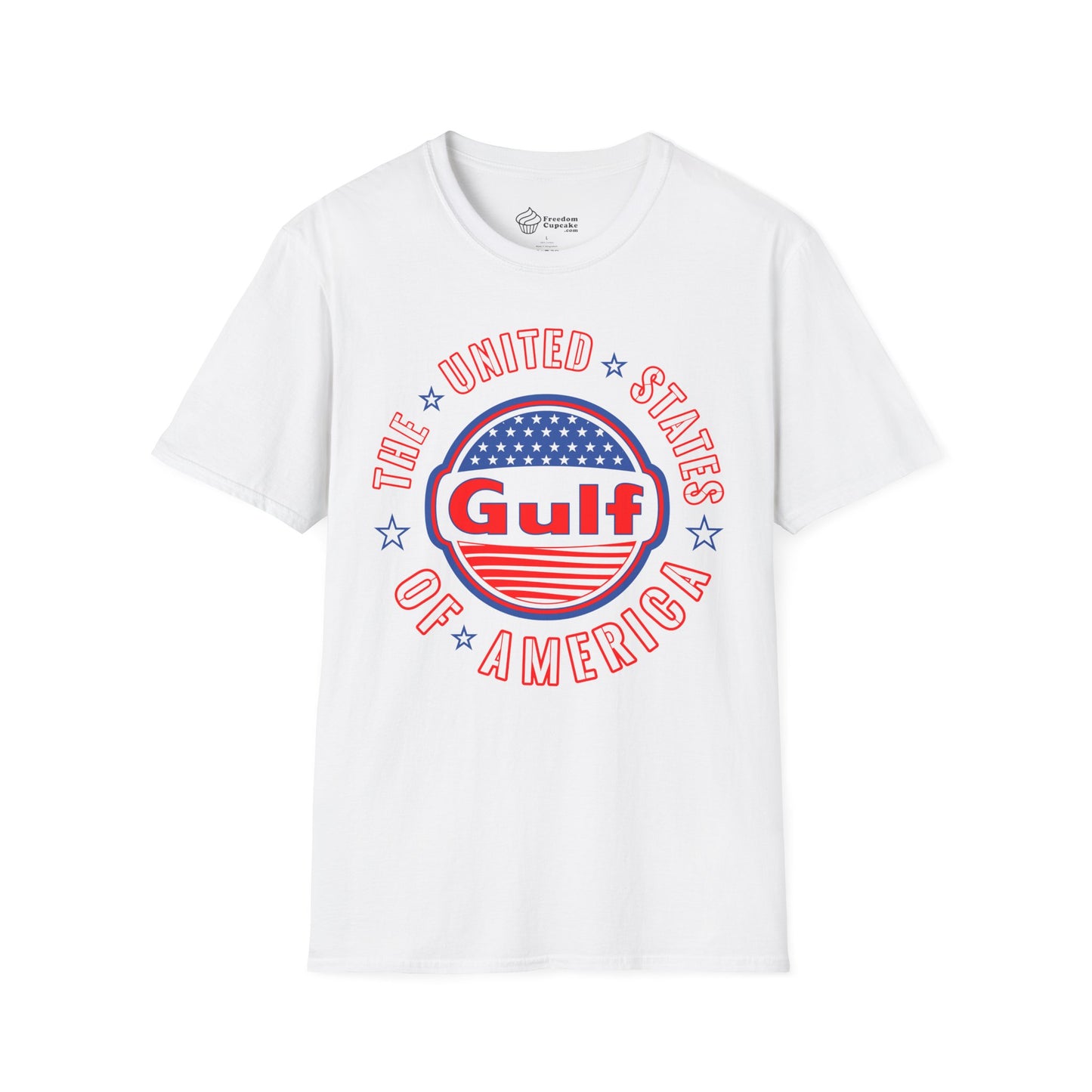 Gulf of America Unisex Softstyle T-Shirt - fresh new change, ocean lover gift, beach vibes tee, coastal vacation shirt, summer holiday top,